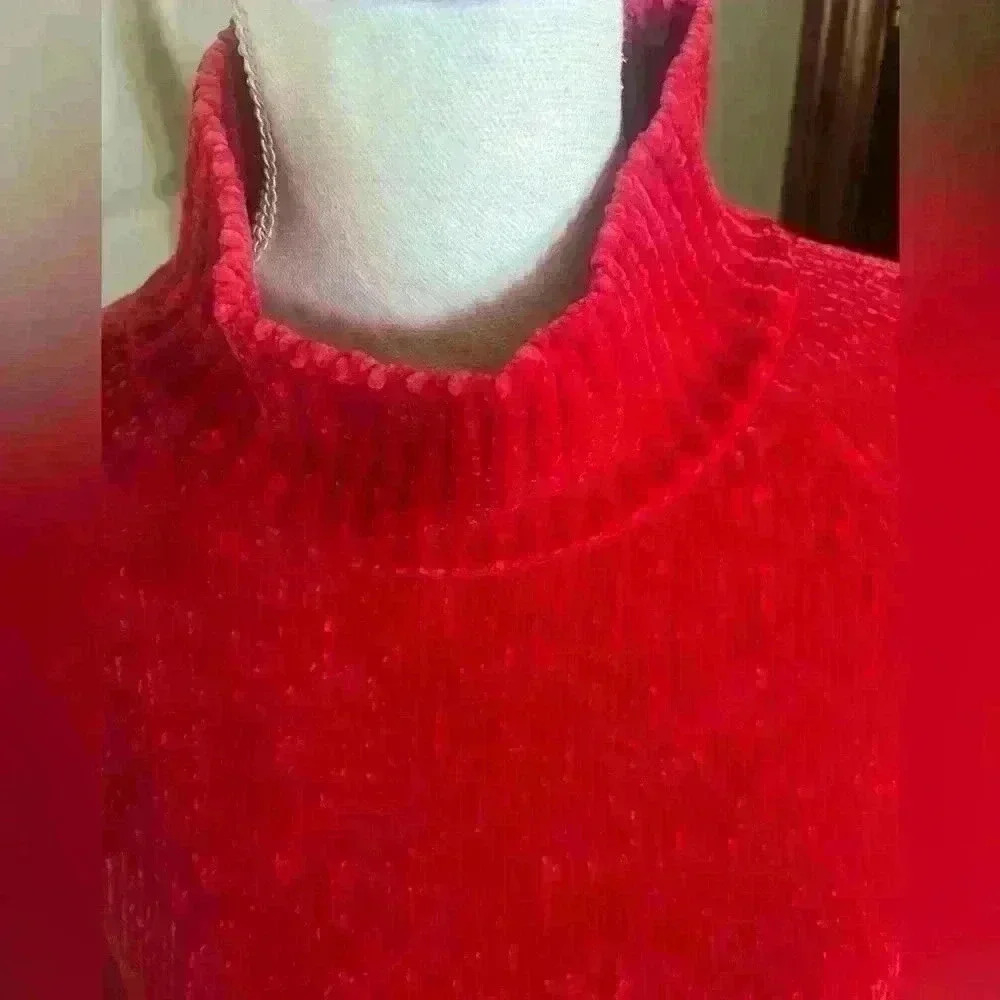 Ann Taylor LOFT red sweater turtle neck. Worn once super soft XS. Long sleeve. - Picture 5 of 15